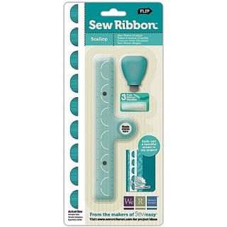 Sew Ribbon Tool and Stencil   Scallop