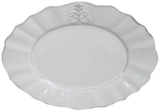 American Atelier Scalloped Oval Platter, White Kitchen & Dining