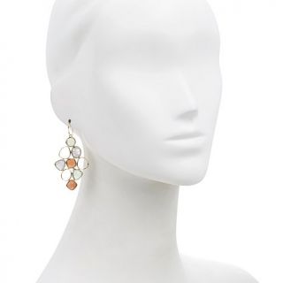 Technibond® Multigemstone Diamond Shaped Drop Earrings