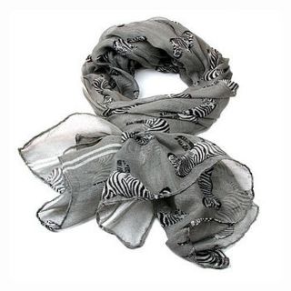 lightweight zebra scarf by lily and lime
