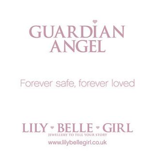 guardian angel necklace in rose by lily belle girl