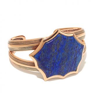 Studio Barse Gemstone Copper Sunburst "Arctic" 7" Cuff Bracelet