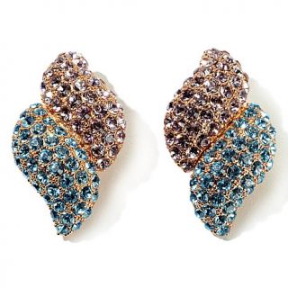 Joan Boyce Color Your World Pavé Crystal Clip On Earrings