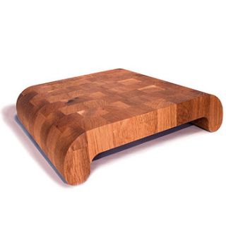 oak end grain chopping board by cleancut wood