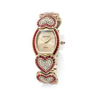 Heidi Daus "Heartbreakers" Crystal Link Bracelet Watch