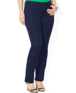 Lauren Ralph Lauren Plus Size Three Quarter Sleeve Pinstriped Shirt   Tops   Plus Sizes