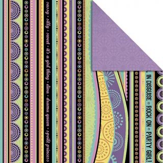 Kaisercraft Allsorts Double Sided 12" x 12" Paper   Passionfruit