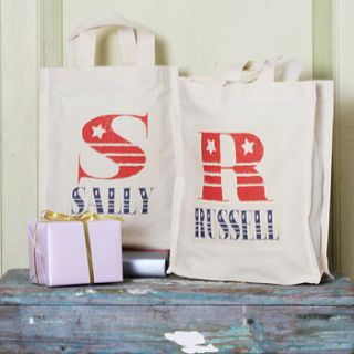 personalised name party bag by snapdragon