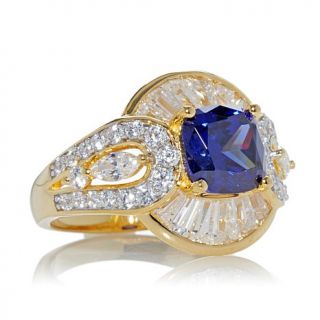 Victoria Wieck 5.52ct Absolute™ Cushion Cut Simulated Tanzanite and Chann