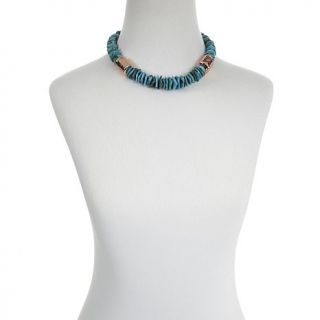 Jay King Anhui Turquoise Beaded Copper 18" Necklace