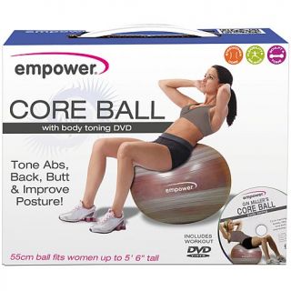 Empower 55cm Core Ball with Slim and Tone Workout DVD