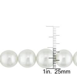 Miadora White South Sea Pearl and Diamond Necklace (9 12 mm) Miadora Pearl Necklaces