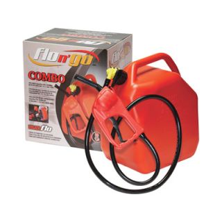 Flo 'N Go Maxflo Siphon and Pump — With 5-Gallon Fuel Can, Model# 06922  Fuel Nozzles