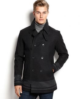 Calvin Klein Color Block Pea Coat   Coats & Jackets   Men
