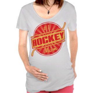 #1 Hockey Mom Maternity Top