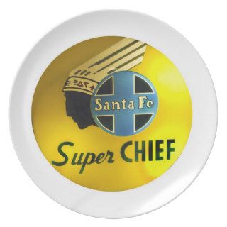 Santa Fe Super Chief Vintage Railroad Sign Plate