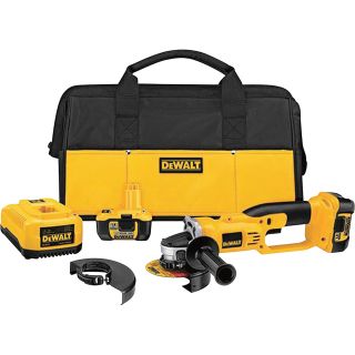 DEWALT Cordless Cutoff Tool Kit — 18 Volt, 4 1/2in., Model# DCG411KL  Grinders   Stands