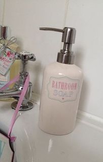 vintage soap dispenser by the hiding place