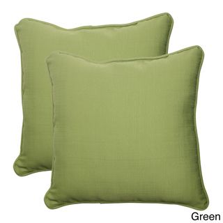 Pillow Perfect Outdoor Forsyth Corded 18.5 inch Square Throw Pillow (Set of 2) Pillow Perfect Outdoor Cushions & Pillows