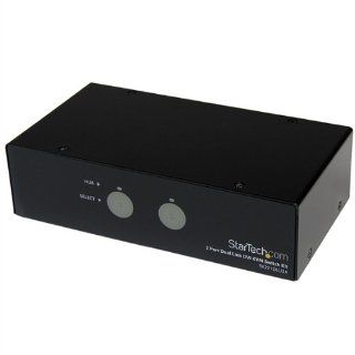 StarTech 2 Port SuperSpeed USB 3.0 Dual Link DVI KVM Switch with Audio and Cables (SV231DLU3A) Computers & Accessories