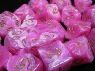 Vortex Pink Bag of 20 Dice Toys & Games
