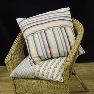 large cotton cushion made in great britain by cocoonu