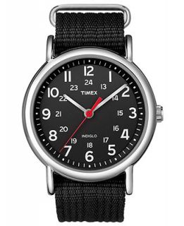 Timex Watch, Weekender Black Nylon Slip Through Strap 38mm T2N647UM   Watches   Jewelry & Watches