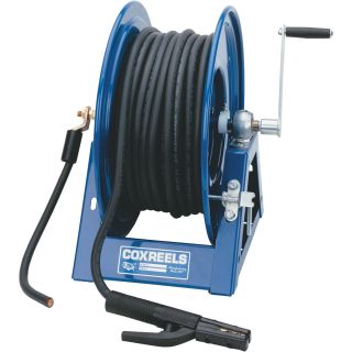 Coxreels Challenger Hand-Crank Welding Cable Reel — 300ft. Capacity, 2-Ga. Cable, Item# 1125WCL-12-C  Welding Cable Kits   Reels