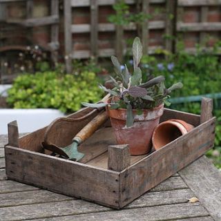 small vintage rustic crate by magpie living