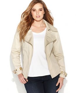 MICHAEL Michael Kors Plus Size Belted Safari Jacket   Jackets & Blazers   Plus Sizes