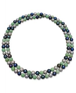 Pearl Necklace, Green Cultured Freshwater Pearl   Necklaces   Jewelry & Watches