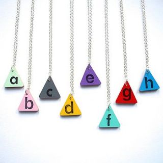 custom initial necklace by lucie ellen