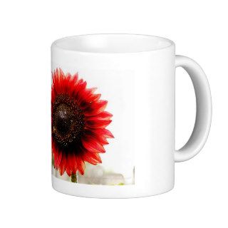 Red Sunflower Mug with Bible Verse