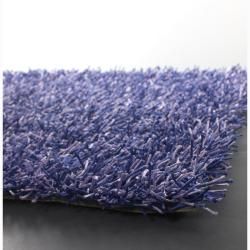 Handwoven Purple/Blue Mandara Shag Rug (2'6 x 7'6) Mandara Runner Rugs