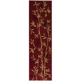 Chambord Asian Bamboo Red Runner Rug (2'3 x 8') Nourison Runner Rugs
