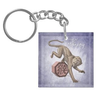 Year of the Monkey Chinese Zodiac Animal Keychains