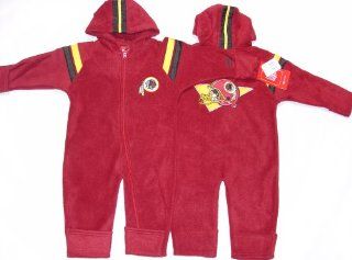 Washington Redskins NFL Reebok Baby Fleece Coverall (Size 18 Months)  Infant And Toddler Sports Fan Apparel  Sports & Outdoors