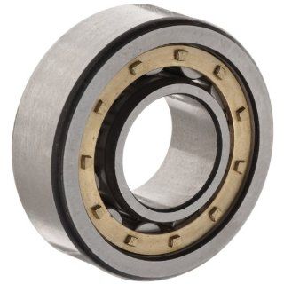 FAG NU228E M1 Cylindrical Roller Bearing, Single Row, Straight Bore, Removable Inner Ring, High Capacity, Brass Cage, Normal Clearance, 140mm ID, 250mm OD, 42mm Width