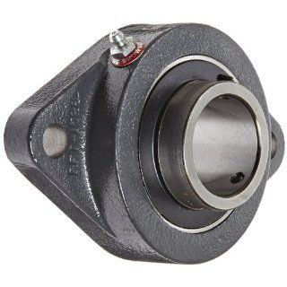 Browning VF2S 228 Normal Duty Flange Unit, 2 Bolt, Setscrew Lock, Regreasable, Contact and Flinger Seal, Cast Iron, Inch, 1 3/4" Bore, 5 27/32" Bolt Hole Spacing Width, 7 1/16" Overall Width Flange Block Bearings Industrial & Scientifi