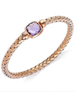 The Fifth Season by Roberto Coin 18k Rose Gold over Sterling Silver Bracelet, Amethyst Polished Woven Bracelet (6 ct. t.w.)   Bracelets   Jewelry & Watches