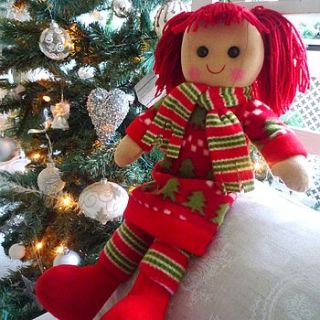 christmas rag doll by marquis & dawe