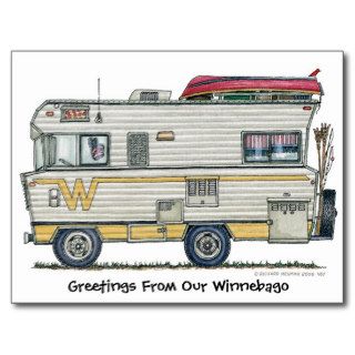 Winnebago Camper RV Post Cards