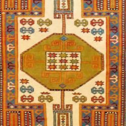 Persian Tribal Kurdish Ivory/ Rust Wool Rug (4'2 x 6') 3x5   4x6 Rugs