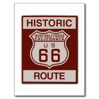 West Hollywood Route 66 Postcard
