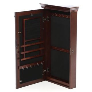 Wildon Home ® Franklin Wall Mounted Jewelry Armoire with Mirror