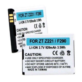 ZTE Z221 3.7V 920mAh LI ION replacement battery Cell Phones & Accessories