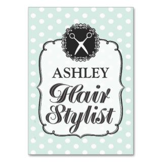 Pastel Polka Dots Hair Stylist Appointment Card Business Card Templates