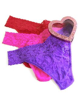 Hanky Panky Signature Lace Original Rise Thong Valentines Day Gift Pack 48HHEART3   Lingerie   Women