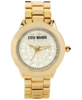 Steve Madden Watch, Womens Gold Tone Bracelet 48mm SMW00007 01   Watches   Jewelry & Watches
