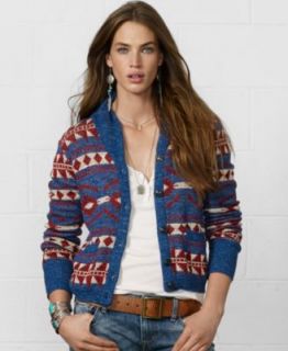 Denim & Supply Ralph Lauren Long Sleeve Southwestern Print Sweater   Sweaters   Women